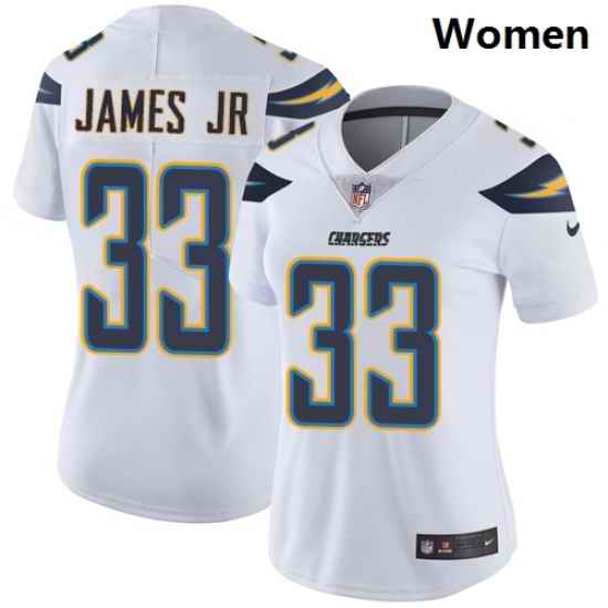 Chargers #33 Derwin James Jr White Women Stitched Football Vapor Untouchable Limited Jersey